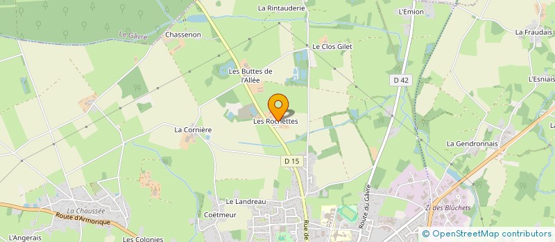 localisation de l'entreprise ERC BAT  BLAIN