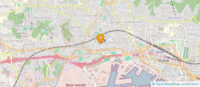 localisation de l'entreprise ERC BATIMENT à SIX-FOURS-LES-PLAGES