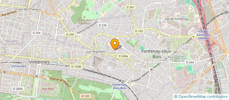 localisation de l'entreprise ERC CONSEILS à FONTENAY-SOUS-BOIS