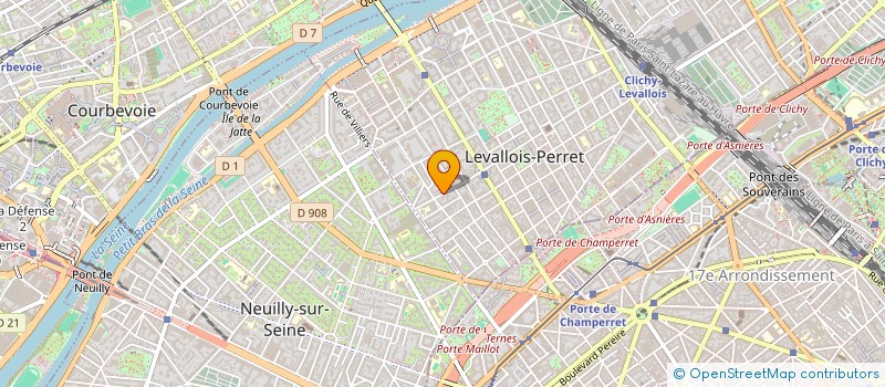 localisation de l'entreprise ERC JURIDIQUE à LEVALLOIS PERRET