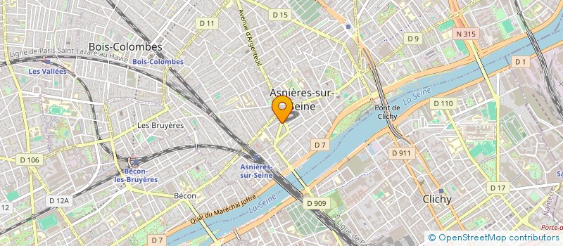 localisation de l'entreprise ERCA  ASNIERES-SUR-SEINE