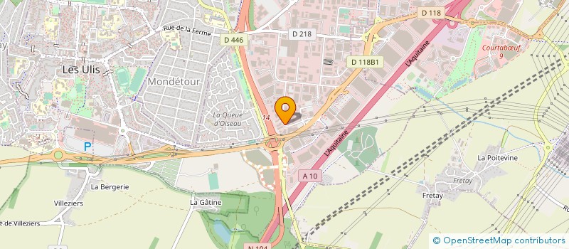 localisation de l'entreprise ERCA à LES ULIS