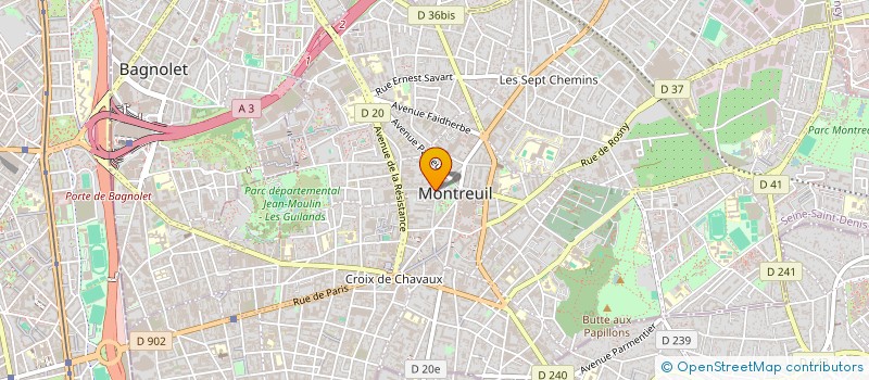 localisation de l'entreprise ERCA 93 à MONTREUIL