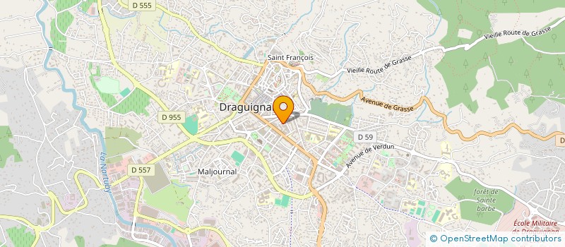 localisation de l'entreprise ERCA DISTRIBUTION à DRAGUIGNAN