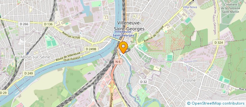 localisation de l'entreprise ERCADE  VILLENEUVE-SAINT-GEORGES