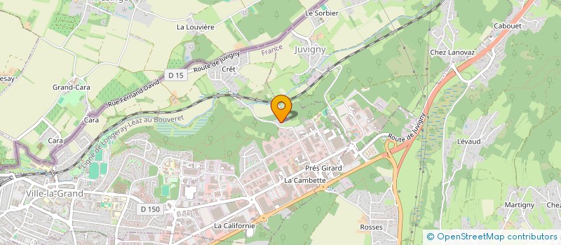 localisation de l'entreprise ERCAL INTERNATIONAL à VILLE-LA-GRAND