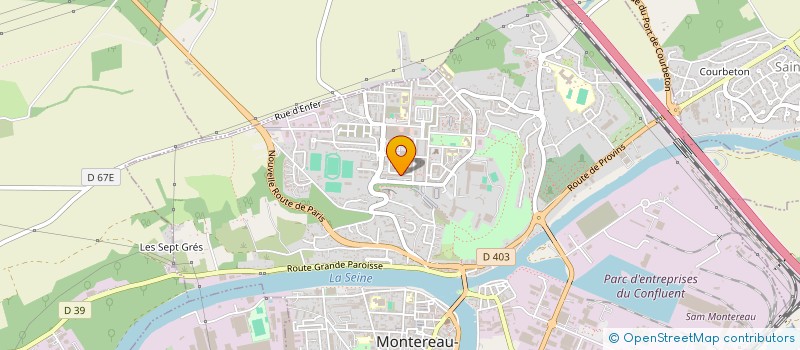 localisation de l'entreprise ERCAN à MONTEREAU-FAULT-YONNE