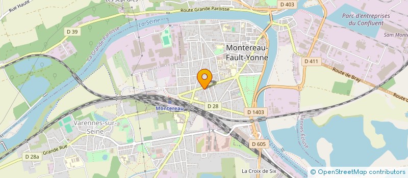 localisation de l'entreprise ERCE FONCIER  MONTEREAU-FAULT-YONNE