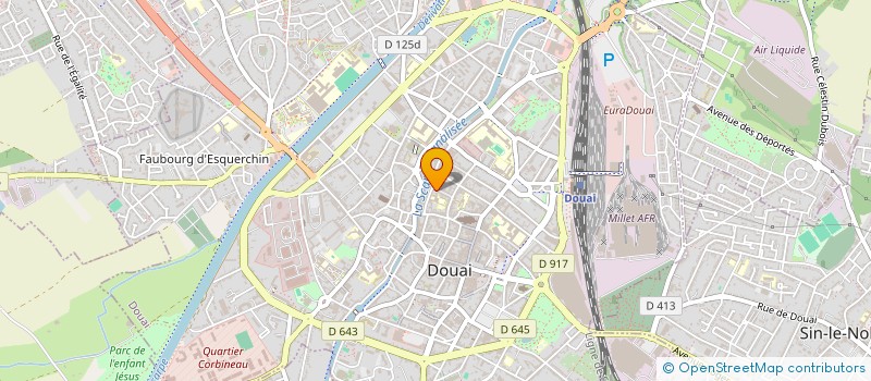 localisation de l'entreprise ERCEDATRIS à DOUAI