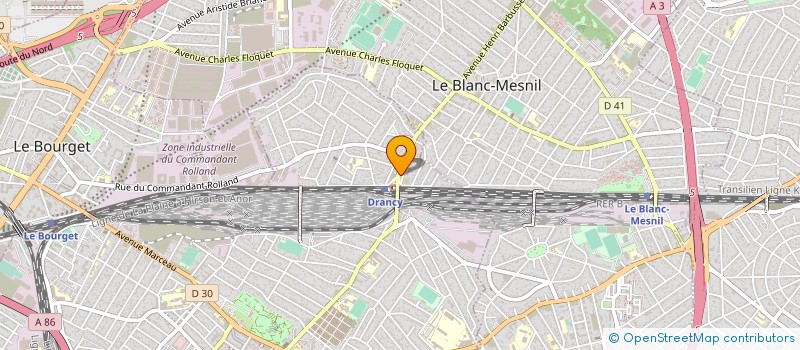 localisation de l'entreprise ERCEN BAT  DRANCY