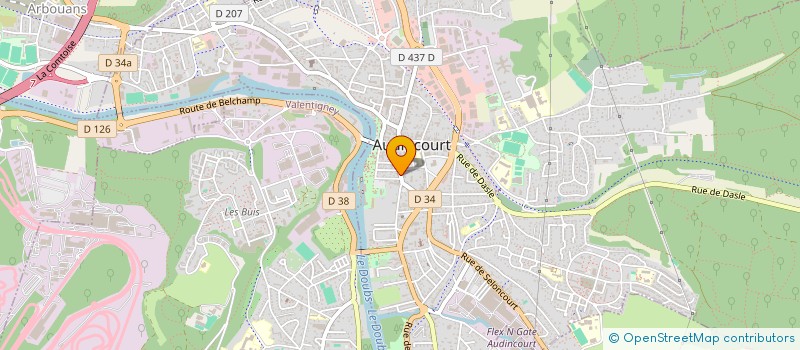 localisation de l'entreprise ERCER  AUDINCOURT