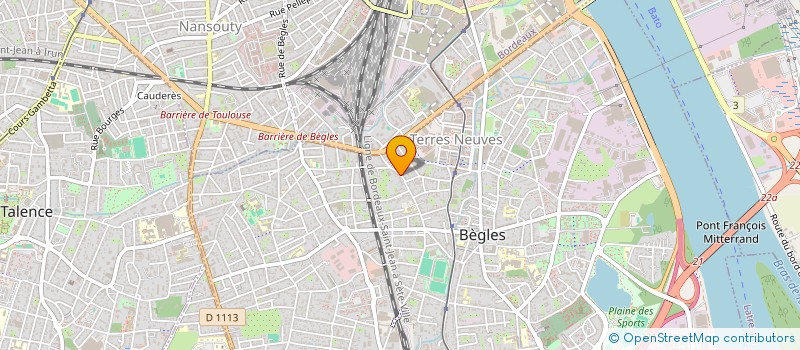 localisation de l'entreprise ERCIM à BEGLES