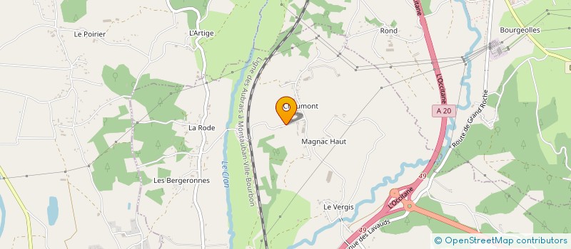 localisation de l'entreprise ERCIYAS & CIE  USSAC