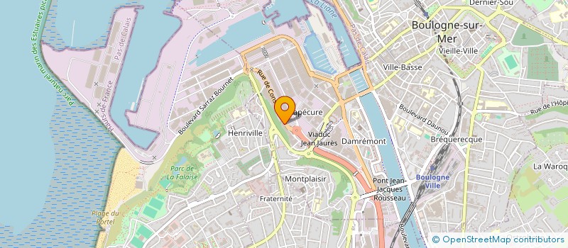 localisation de l'entreprise ERCKELBOUDT  BOULOGNE-SUR-MER