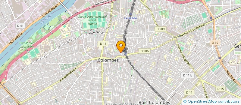 localisation de l'entreprise ERCLEAN à COLOMBES