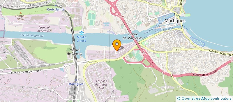 localisation de l'entreprise ERCLIM à MARTIGUES