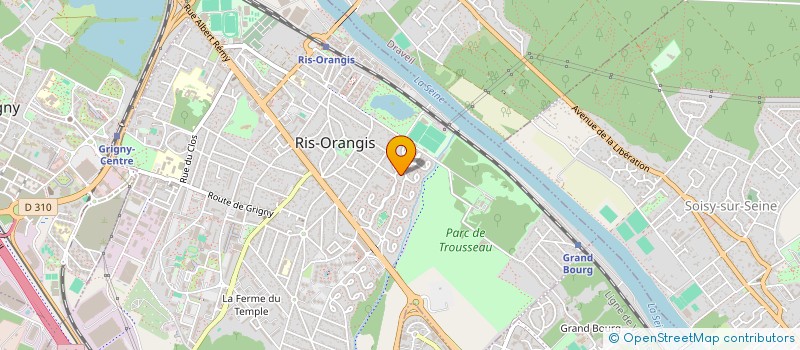 localisation de l'entreprise ERCM à RIS ORANGIS