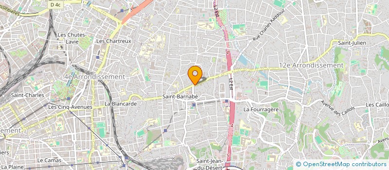 localisation de l'entreprise ERCM à MARSEILLE 12EME