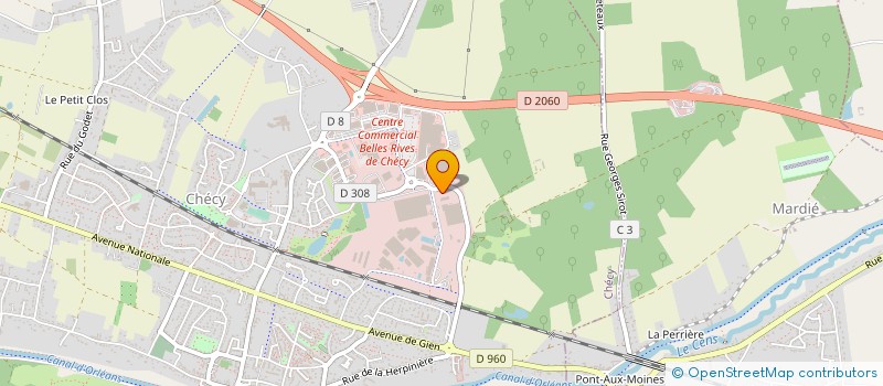 localisation de l'entreprise ERCO à CHECY