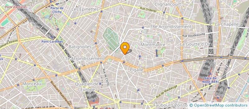 localisation de l'entreprise ERCO  PARIS