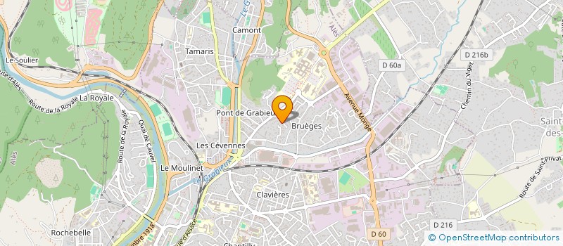 localisation de l'entreprise ERCOBAT  ALES