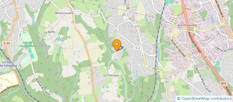 localisation de l'entreprise ERCOL  DARDILLY