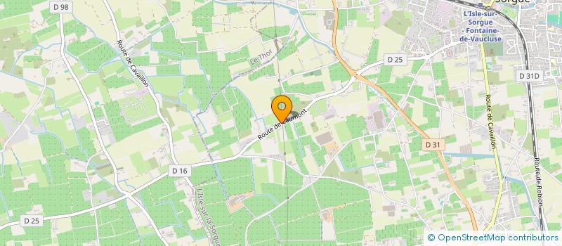 localisation de l'entreprise ERCOLANI TP à L'ISLE-SUR-LA-SORGUE