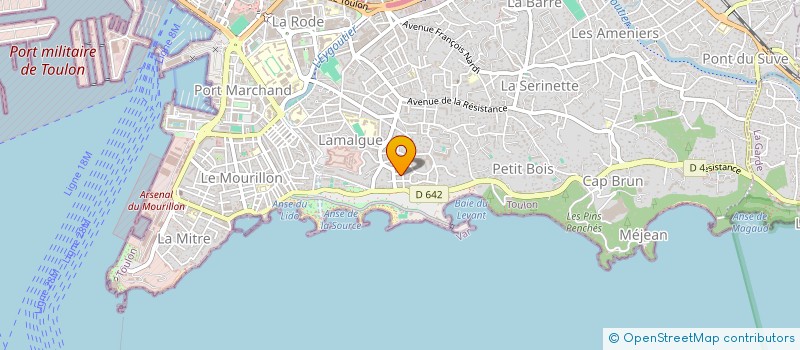 localisation de l'entreprise ERCOPHE  TOULON