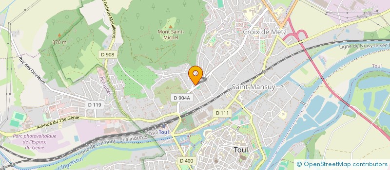 localisation de l'entreprise ERCOR  TOUL