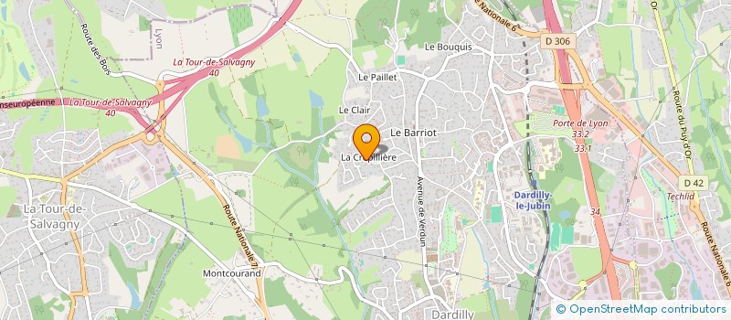 localisation de l'entreprise ERCTC (ETUDE REALISATION DE CHAUDRONNERIE ET TUYAUTERIE COMPOSITE)  SAINT-ETIENNE-DE-SAINT-GEOIRS