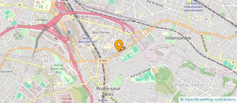 localisation de l'entreprise ERD à NOISY-LE-SEC