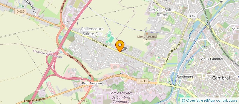 localisation de l'entreprise ERD  RAILLENCOURT-SAINTE-OLLE