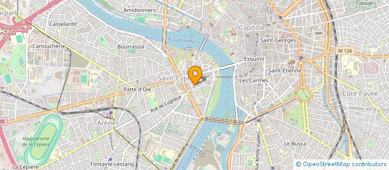 localisation de l'entreprise ERDA  TOULOUSE