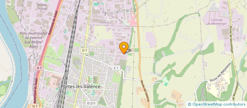 localisation de l'entreprise ERDA  PORTES-LES-VALENCE