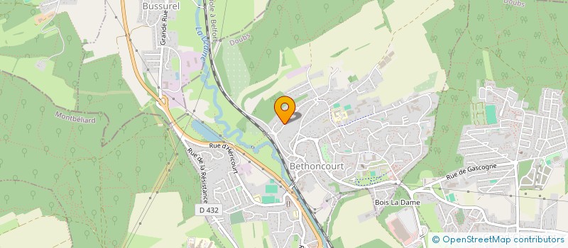 localisation de l'entreprise ERDAL  BETHONCOURT