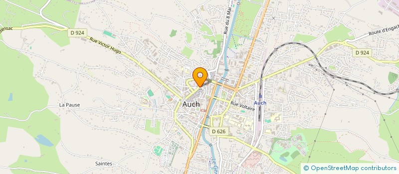 localisation de l'entreprise ERDAN  AUCH