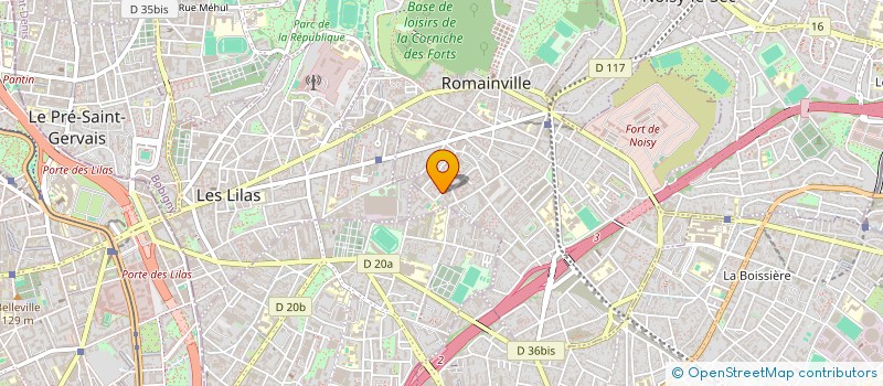 localisation de l'entreprise ERDEAL DISTRIBUTION à ROMAINVILLE