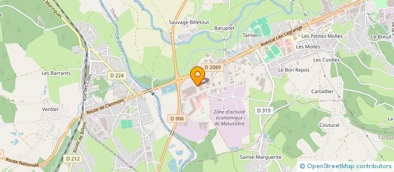 localisation de l'entreprise ERDEM ENDUITS à THIERS