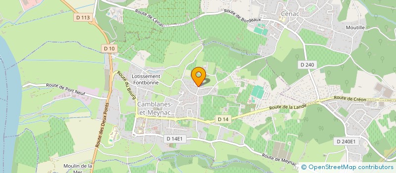 localisation de l'entreprise ERDEN  CAMBLANES-ET-MEYNAC