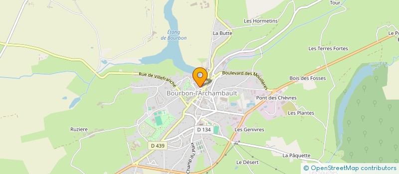 localisation de l'entreprise ERDENESIIN KHUREE FRANCE : L'ECRIN à BOURBON-L'ARCHAMBAULT