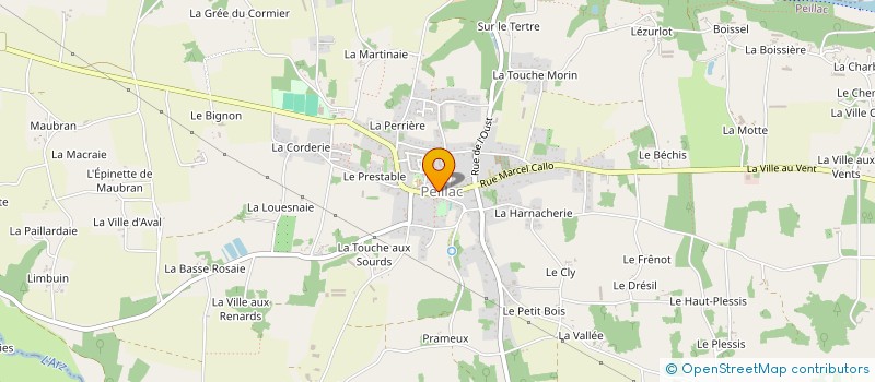 localisation de l'entreprise ERDH  PEILLAC