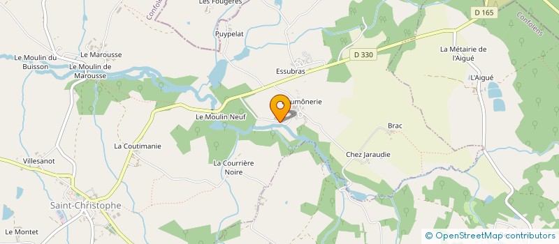 localisation de l'entreprise ERDIMEC à SAINT-CHRISTOPHE
