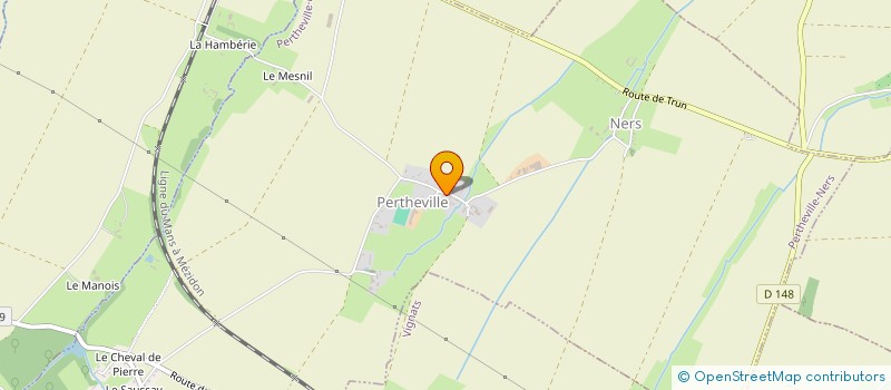localisation de l'entreprise ERDM INVEST  PERTHEVILLE-NERS