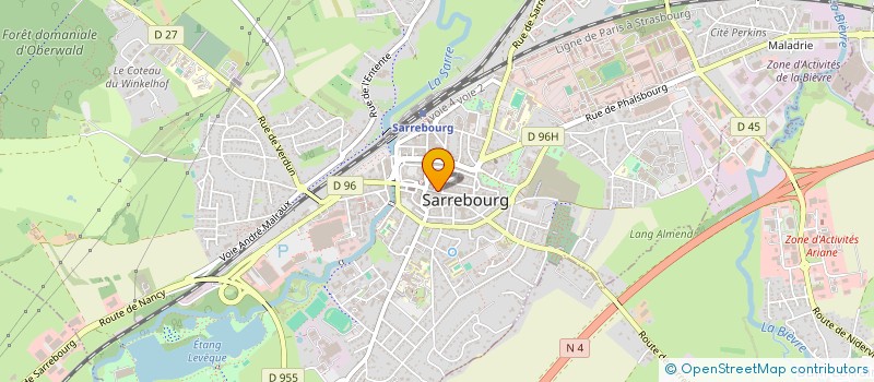 localisation de l'entreprise ERDMANN SARL à SARREBOURG