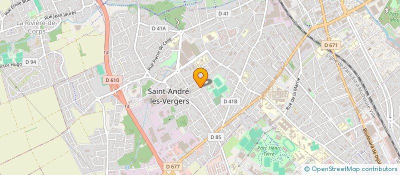 localisation de l'entreprise ERDOSOAU  SAINT-ANDRE-LES-VERGERS