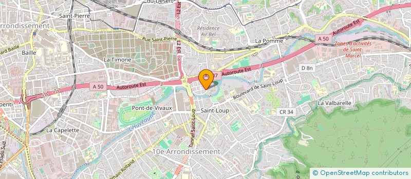 localisation de l'entreprise ERDP à MARSEILLE 10EME