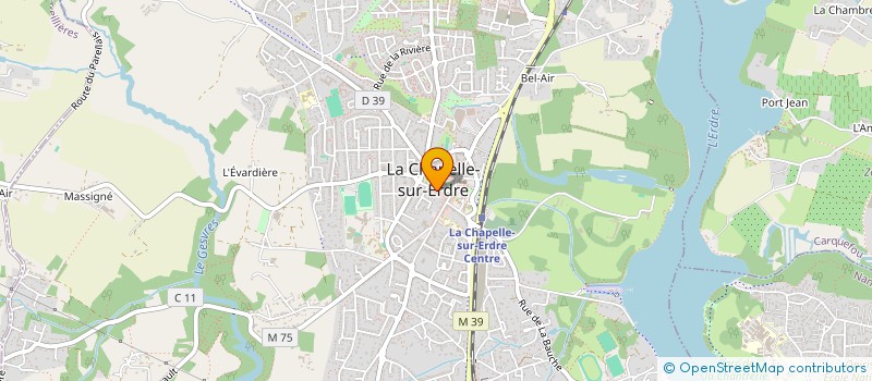 localisation de l'entreprise ERDRE CENS CHEZINE RESTAURATION DURABLE à LA CHAPELLE-SUR-ERDRE