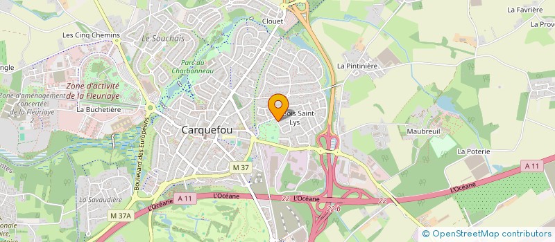 localisation de l'entreprise ERDRE DEVELOPPEMENT à CARQUEFOU