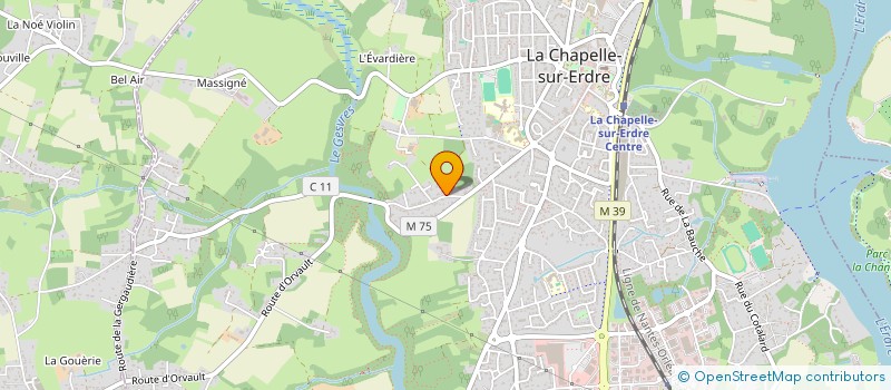 localisation de l'entreprise ERDRE ET SEVRE  LA CHAPELLE-SUR-ERDRE