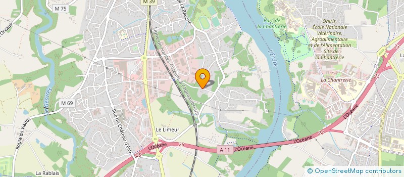 localisation de l'entreprise ERDRE GESTION HOLDING  LA CHAPELLE-SUR-ERDRE